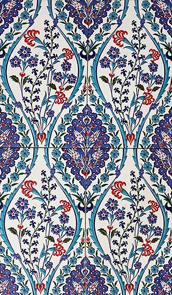 25x40 cm Çini Karo D-418